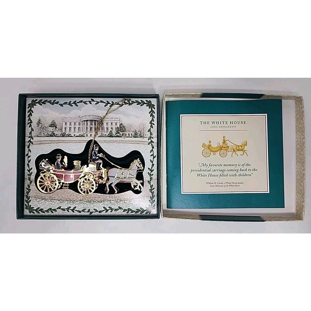 2001 The White House Historical Association Christmas Ornament NEW SKU U183